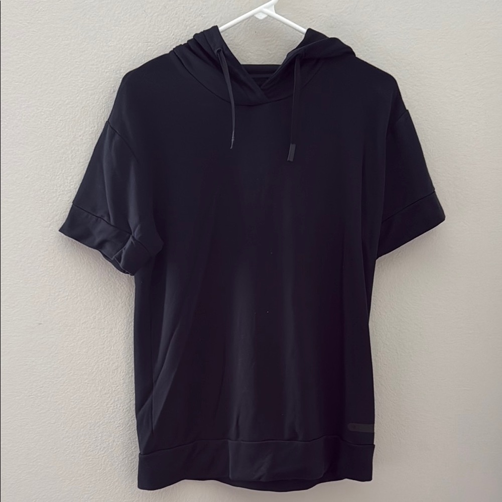 Under Armour Black Short‎ Sleeve Hoodie Lightweight Casual